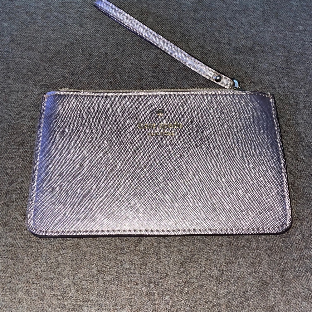 Kate Spade ROSE GOLD SPARKLE XL WRISTLET/CLUTCH